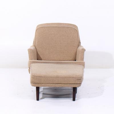 Roger Sprunger Roger Sprunger for Dunbar Mid Century Lounge Chair and Ottoman