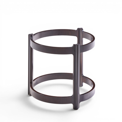 Roger Sprunger Roger Sprunger for Dunbar Mid Century Mahogany and Glass Top Side Table