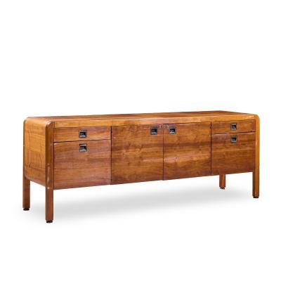 Roger Sprunger Roger Sprunger for Dunbar Style Mid Century Walnut Waterfall Credenza
