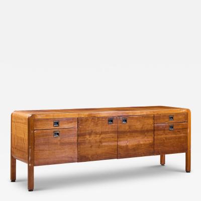 Roger Sprunger Roger Sprunger for Dunbar Style Mid Century Walnut Waterfall Credenza