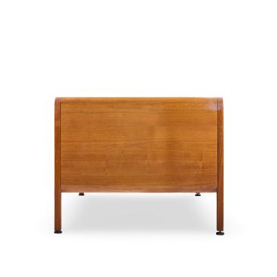 Roger Sprunger Roger Sprunger for Dunbar Style Mid Century Walnut Waterfall Executive Desk