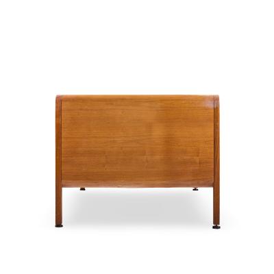 Roger Sprunger Roger Sprunger for Dunbar Style Mid Century Walnut Waterfall Executive Desk