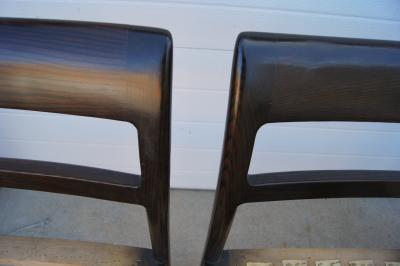 Roger Sprunger Set of Four Ash Side Chairs Model 6738 by Roger Sprunger for Dunbar