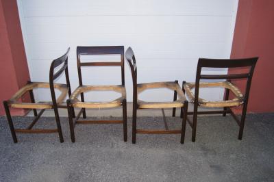 Roger Sprunger Set of Four Ash Side Chairs Model 6738 by Roger Sprunger for Dunbar