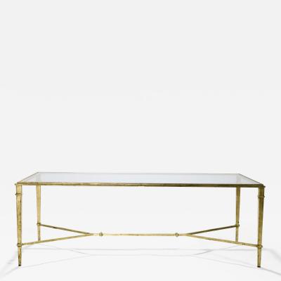 Roger Thibier Roger Thibier gilt wrought iron coffee table 1960 s