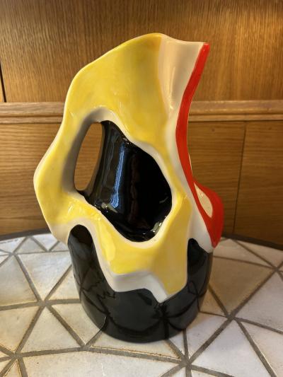 Roland Brice Ceramic Pitcher by Roland Brice Biot France Circa 1960s