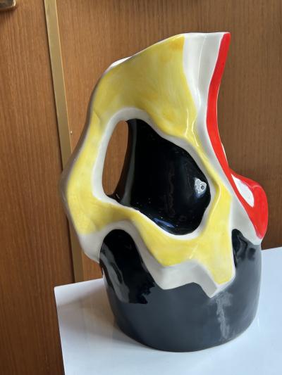 Roland Brice Ceramic Pitcher by Roland Brice Biot France Circa 1960s