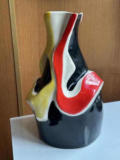 Roland Brice Ceramic Pitcher by Roland Brice Biot France Circa 1960s