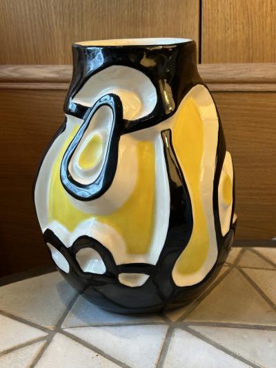 Roland Brice Ceramic Vase by Roland Brice Biot France Circa 1960s