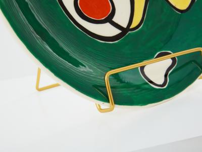 Roland Brice Roland Brice glazed ceramic plate 1950