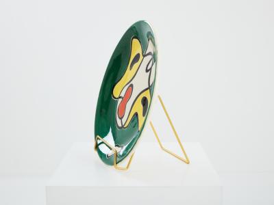 Roland Brice Roland Brice glazed ceramic plate 1950