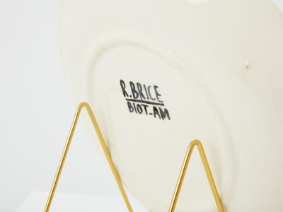 Roland Brice Roland Brice glazed ceramic plate 1950