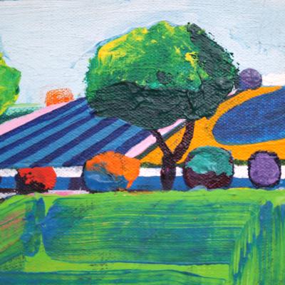 Roland Petersen Girl in Landscape