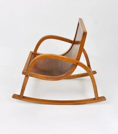 Roland Rainer Bauhaus Childrens Bentwood Rocking Chair Brockhage Andr Era Germany 1950s