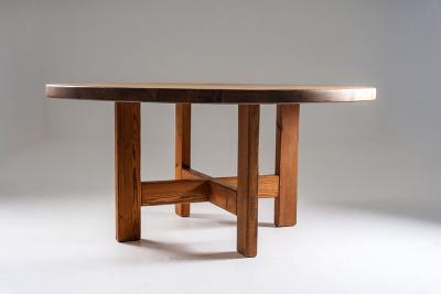 Roland Wilhelmsson Large Swedish Dining Table in Pine by Roland Wilhelmsson