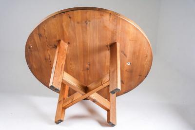 Roland Wilhelmsson Large Swedish Dining Table in Pine by Roland Wilhelmsson