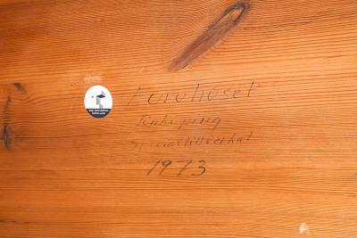 Roland Wilhelmsson Large Swedish Dining Table in Pine by Roland Wilhelmsson