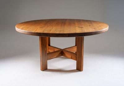 Roland Wilhelmsson Large Swedish Dining Table in Pine by Roland Wilhelmsson