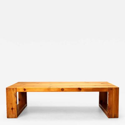 Roland Wilhelmsson Roland Wilhelmsson Classic Form Pine Coffee Table Sweden 1972