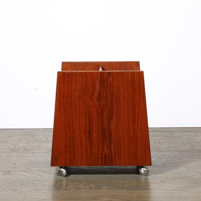 Rolf Hesland Mid Century Magazine Rack in Book Matched Rosewood by Rolf Hesland for Bruskbo