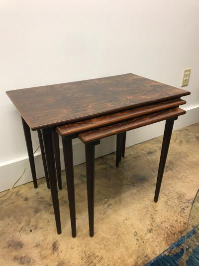 Rolf Hesland Rolf Hesland rosewood nesting tables