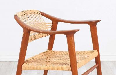 Rolf Rastad Adolf Relling Bambi Cane Armchair for Gustav Bahus