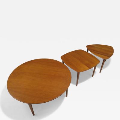 Rolf Rastad Adolf Relling for Gustav Bahus Solid Teak Coffee Tables