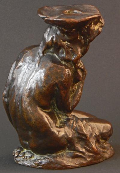 Roman Bronze Works Nude with Lily Pad Roman Bronze Works USA bronze 1904