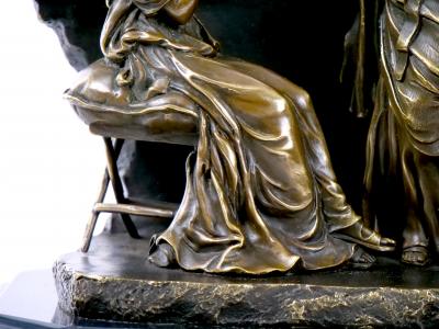 Roman Neoclassical Figurative Bronze Sculpture by Miguel Fernando Lopez Aka Milo