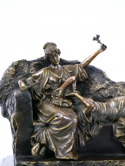 Roman Neoclassical Figurative Bronze Sculpture by Miguel Fernando Lopez Aka Milo