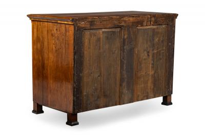 Romanian Biedermeier 3 Drawer Burlwood Chest Commode