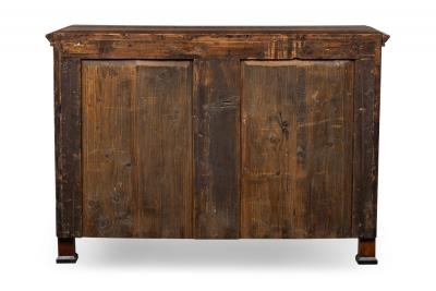 Romanian Biedermeier 3 Drawer Burlwood Chest Commode