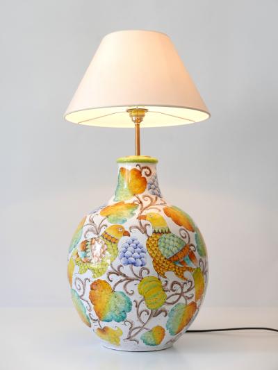 Romano Innocenti Large Mid Century Modern Ceramic Table Lamp by Romano Innocenti Italy 1960s