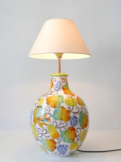 Romano Innocenti Large Mid Century Modern Ceramic Table Lamp by Romano Innocenti Italy 1960s