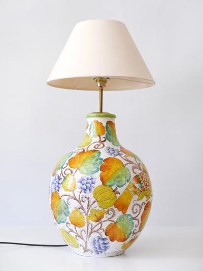 Romano Innocenti Large Mid Century Modern Ceramic Table Lamp by Romano Innocenti Italy 1960s