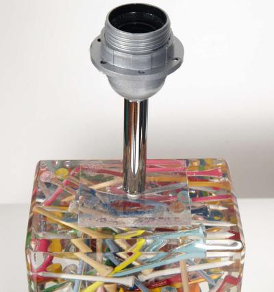Romeo Paris Great pair of resin lamps by Romeo Paris