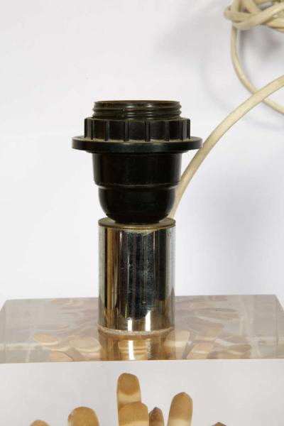 Romeo Paris Nice lucite table lamp with inclusion of sea urchin
