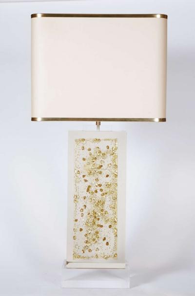 Romeo Paris Pair of lamps with golden inclusion