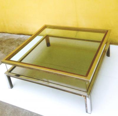 Romeo Rega 1970s Coffee Table with Sliding Top