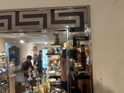 Romeo Rega Greek Key Chrome Mirror