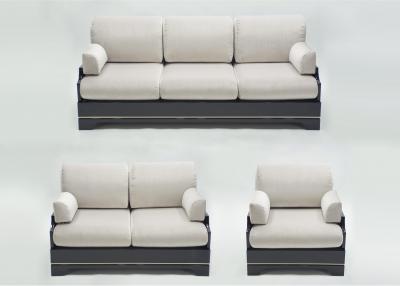 Romeo Rega Mid Century Italian lacquer brass living room set by Romeo Rega 1970s