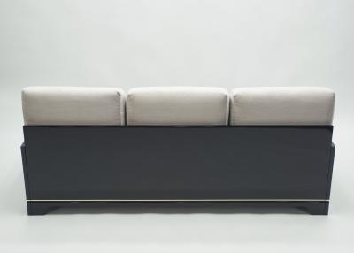 Romeo Rega Mid Century Italian lacquer brass living room set by Romeo Rega 1970s