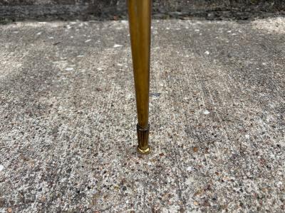 Romeo Rega Pair Of Italian Modern Brass And Glass Tables