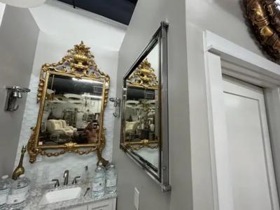 Romeo Rega Pair Of Italian Modern Mirrors By Romeo Rega