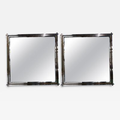 Romeo Rega Pair Of Italian Modern Mirrors By Romeo Rega