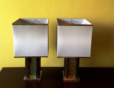 Romeo Rega Pair of Rare Table Lamps by Romeo Rega