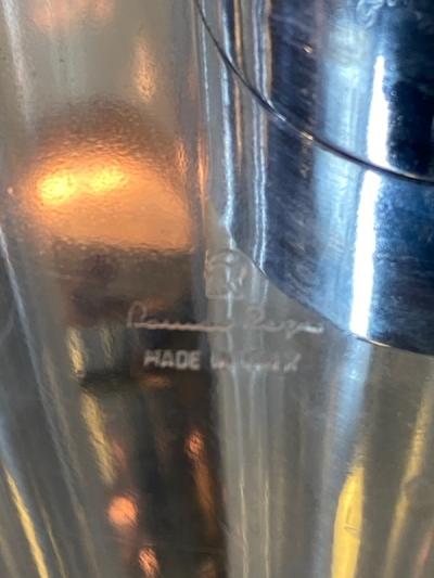 Romeo Rega RARE IMPORTANT MODERNIST SCULPTURAL LUCITE AND CHROME FLOOR LAMP BY ROMEO REGA