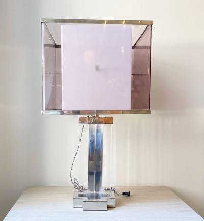 Romeo Rega ROMEO REGA CHROME AND ACRYLIC LAMP