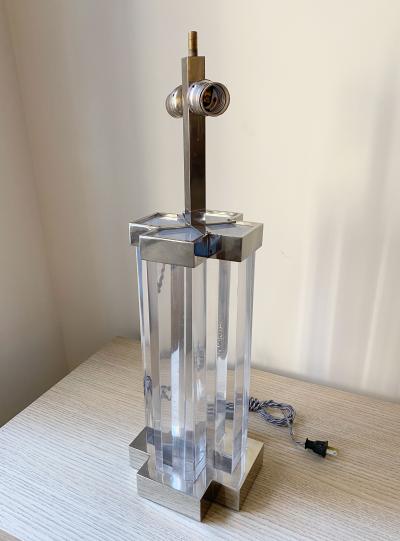 Romeo Rega ROMEO REGA CHROME AND ACRYLIC LAMP