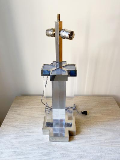 Romeo Rega ROMEO REGA CHROME AND ACRYLIC LAMP